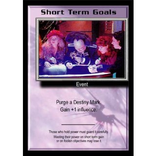 Short Term Goals